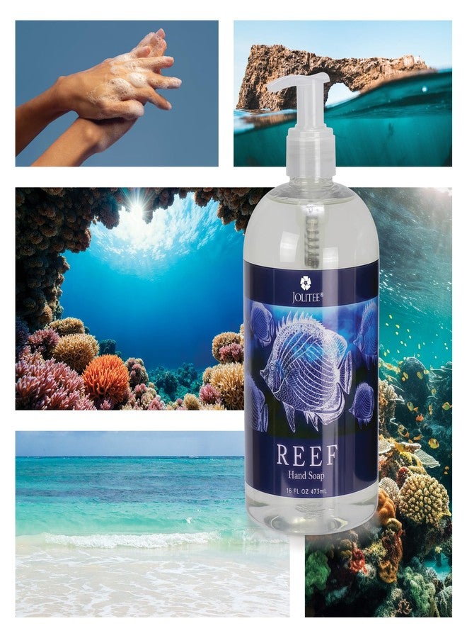 Jolitee Reef Luxury Shea and Cocoa Butter with Sea Kelp Extract 16oz (Hand Soap) - Image 2